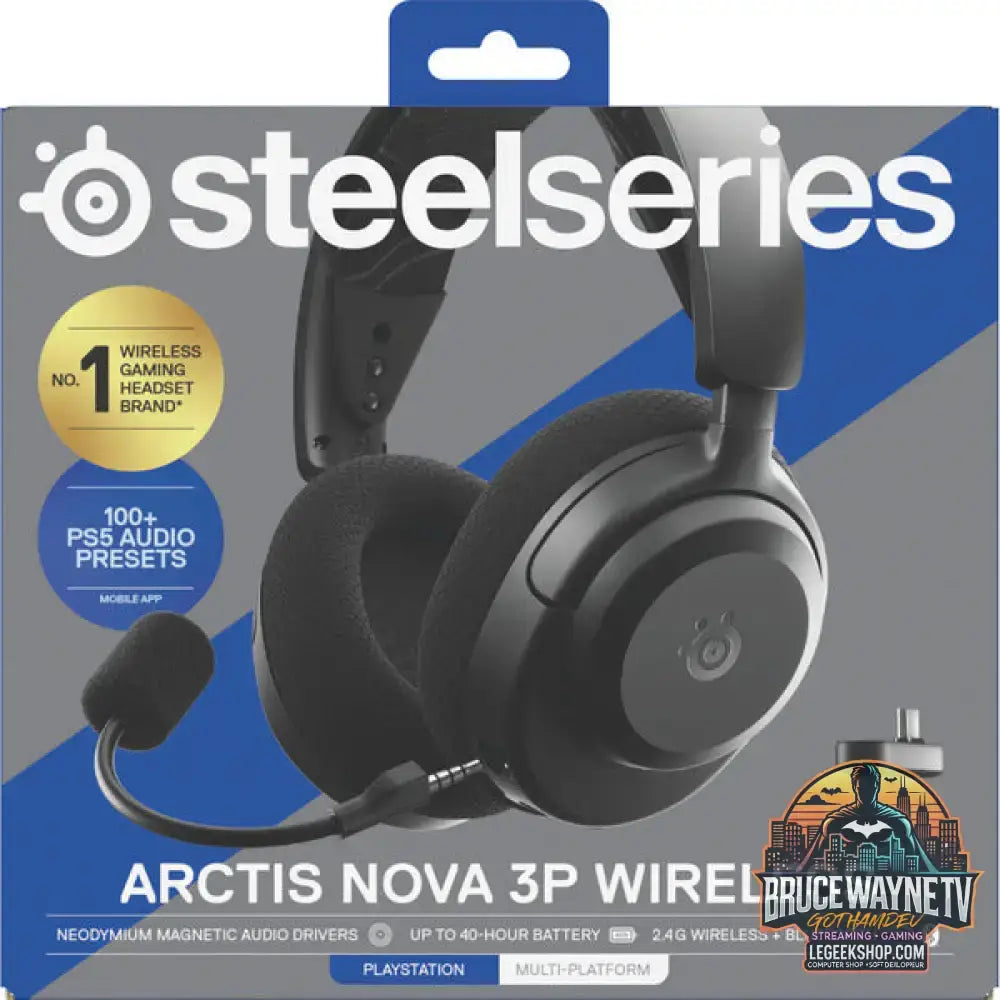 Arctis Nova 3P Wireless Black - SteelSeries - vue 9