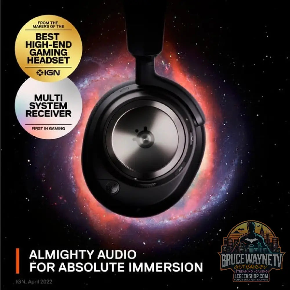 SteelSeries Arctis Nova Pro Wireless, casque gaming - vue 2