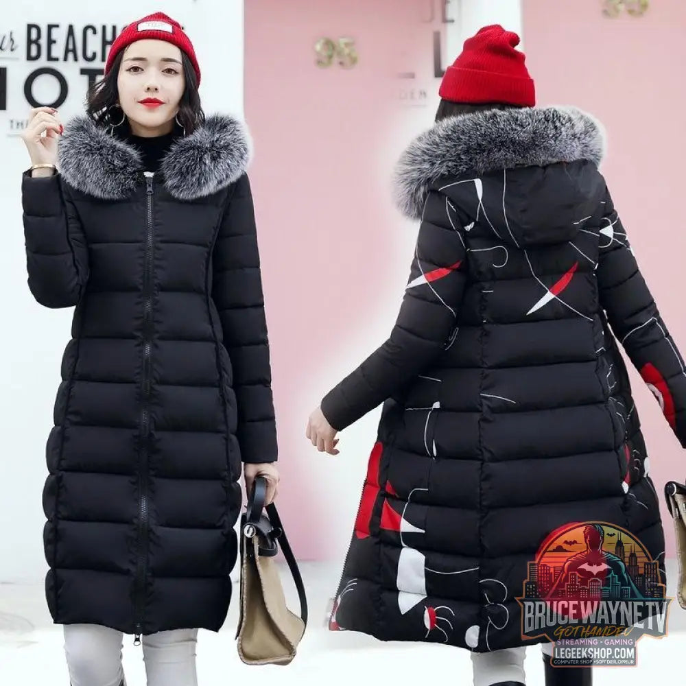 Student cotton coat women’s mid-length