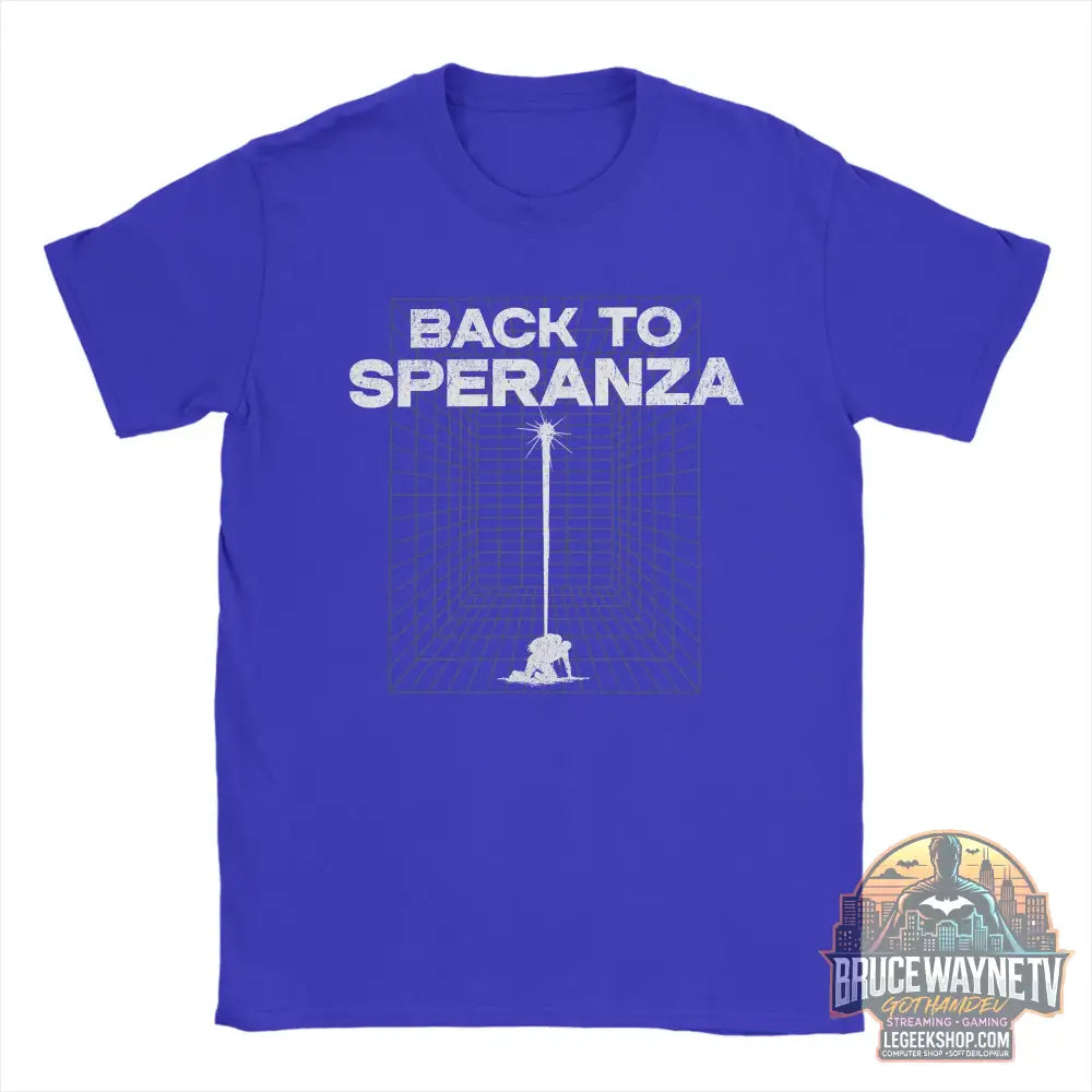 T-Shirt Arc Raiders Retour à Speranza Gaming Unisexe Coton - Bleu / S - T-Shirt