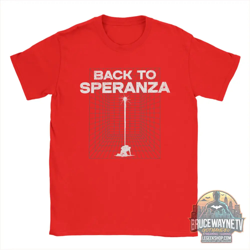 T-Shirt Arc Raiders Retour à Speranza Gaming Unisexe Coton - Rouge / 4XL - T-Shirt