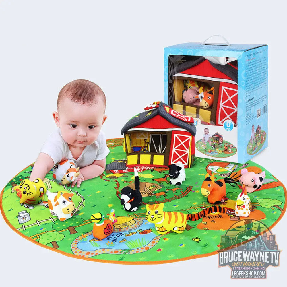 Tapis Éveil Bébé Jouets Éducatifs Animaux Apprentissage - Farm game blanket - Jouets Bébé