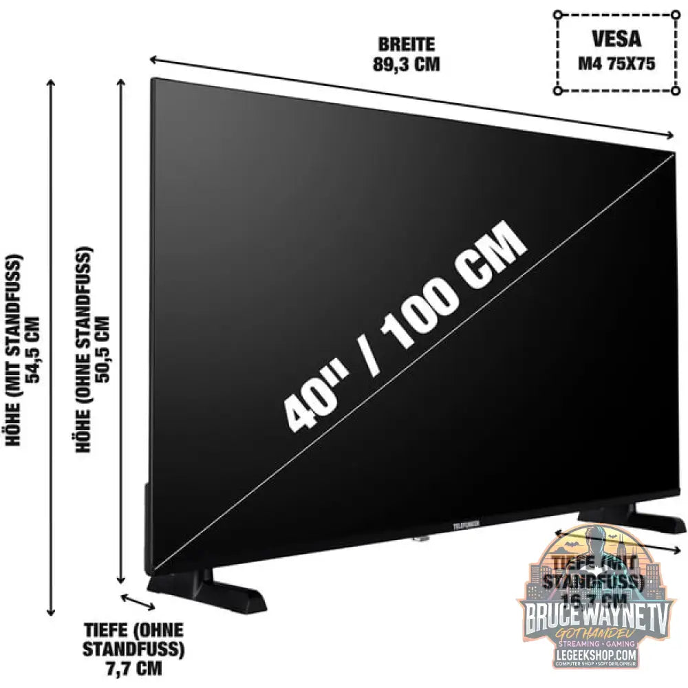Telefunken XF40P900S, LED-Fernseher - Telefunken - vue 2