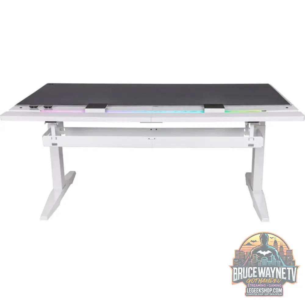 Thermaltake G700 RGB White Gaming Desk, Gaming-Tisch - Thermaltake - vue 5