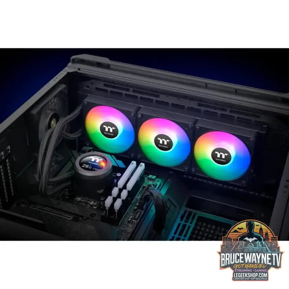 Thermaltake TH360 V2 Ultra EX ARGB CPU AIO Liquid Cooler, Wasserkühlung schwarz - Thermaltake - vue 17