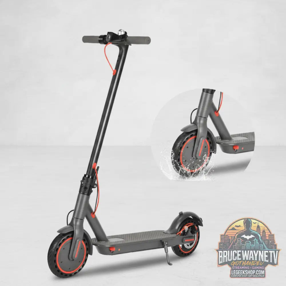 Détail du guidon de la trottinette électrique adulte Sunnigoo LeGeekShop, contrôle via application.