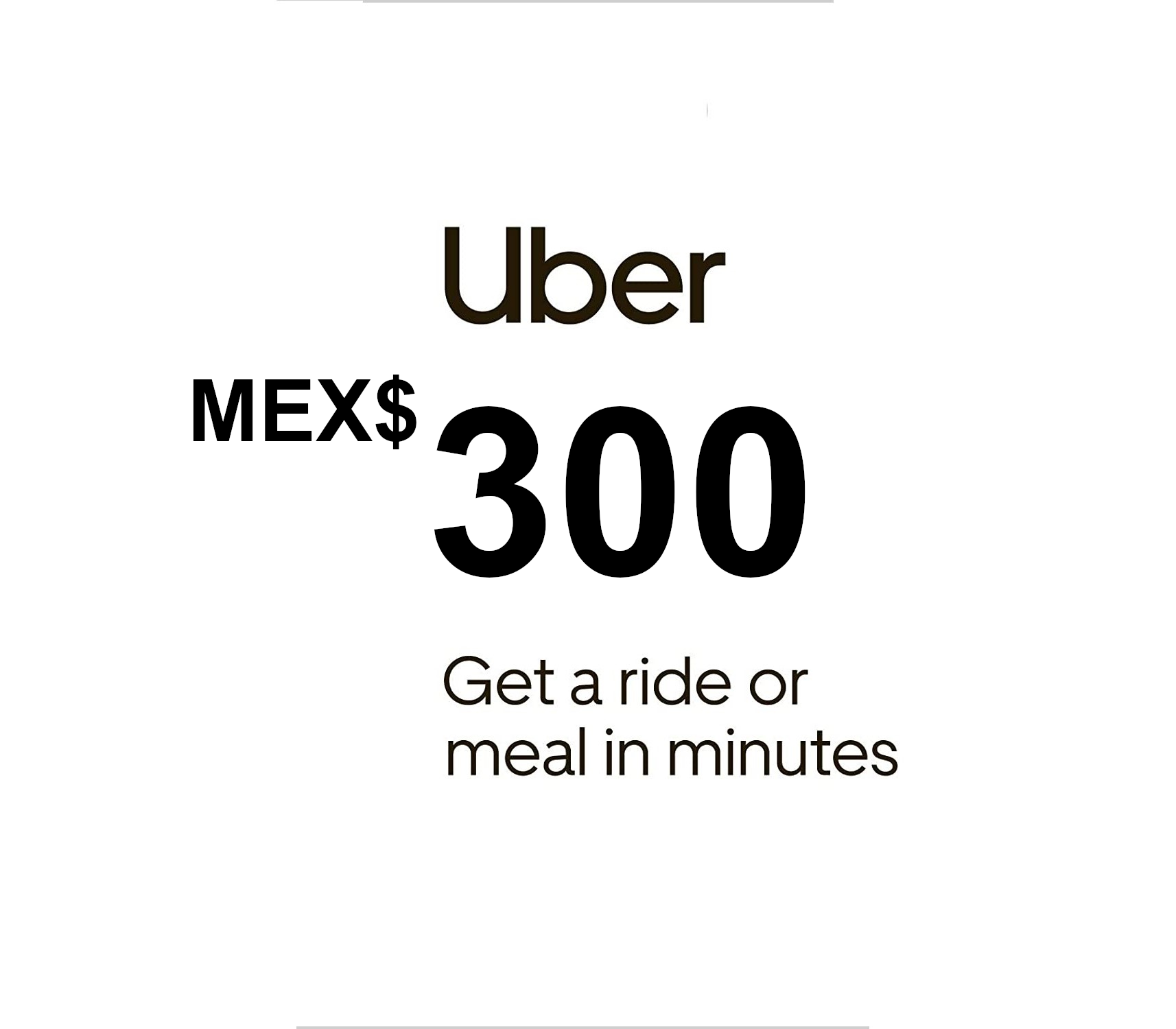Uber MXN 300 Gift Card MX