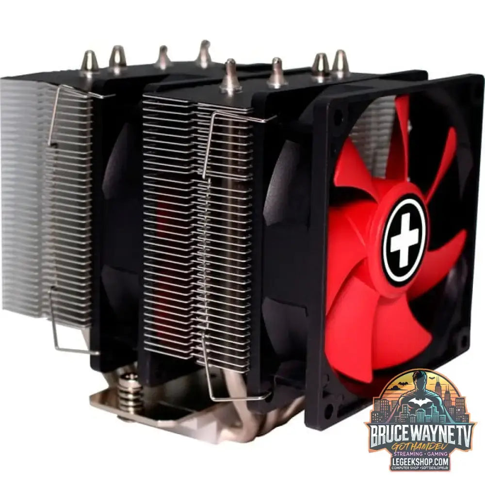 Xilence M504D, CPU-Kühler schwarz/rot, Performance C Serie, 92 mm - Xilence - vue 3