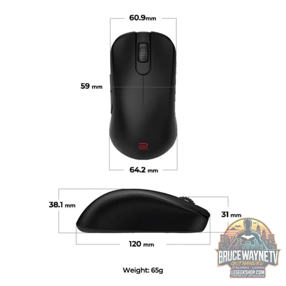 Zowie S2-DW, souris gaming - vue 7