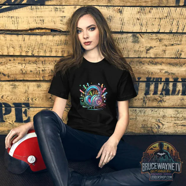Guide d'achat : Legeekshop T-shirt unisexe geek Casque Audio Coloré