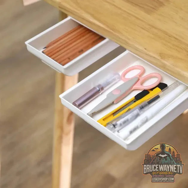 🖇️ Boîte de Rangement Cachée pour Bureau – Tiroir Auto-Adhésif Discret | Organisateur Plastique vs 📦 Boîte de Rangement Pliante Multifonction – Camping, Maison & Voiture : quel boite rangement choisir ?