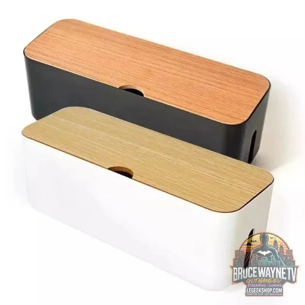 Guide d'achat : Boîte de Rangement Câbles avec Couvercle Bambou – Organisateur de Bureau Moderne