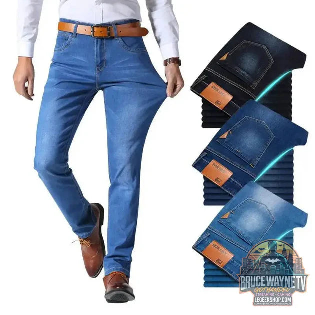 Jean Slim Homme, Pantalon en Jean Extensible, Décontracté | Brother Wang | Wayne Outfitters vs Jean Classique Homme, Pantalon en Denim Coupe Droite, Extensible, Style Business | Mlengnt | Wayne Outfitters : quel Pantalon en Jean choisir ?