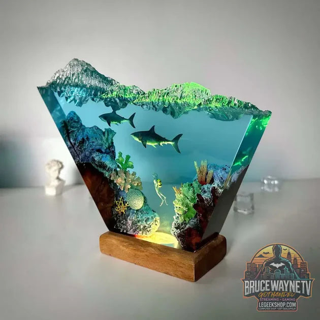 Guide d'achat : Artisanat Lumineux Résine Époxy Thème Marin – Objet Décoratif LED 6×4"
