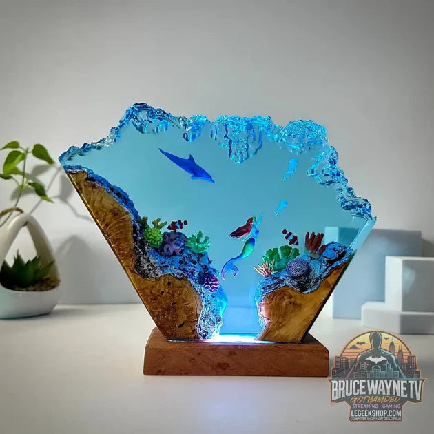 Guide d'achat : Ornement Lumineux Résine Sirène & Dauphin – Art Décoratif LED USB 8×5"