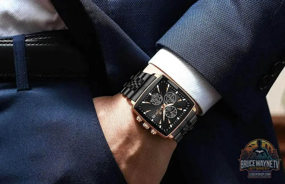 Guide d'achat : 🕶️ REWARD – Montre Homme Quartz Rectangle Bleue Étanche Luxe