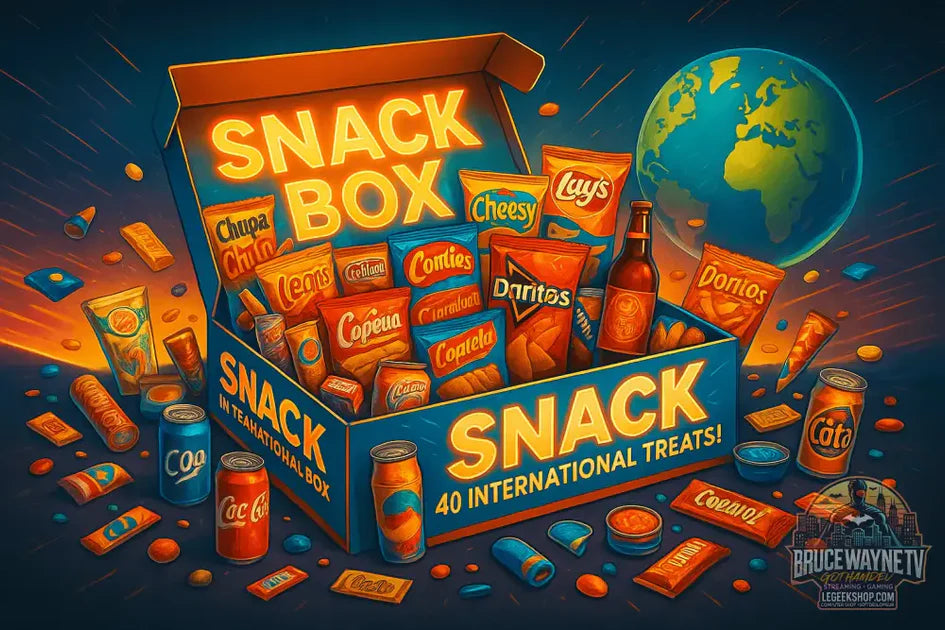 Guide d'achat : Snack Box d'au moins 40 produits internationaux : sucré, salé et boissons