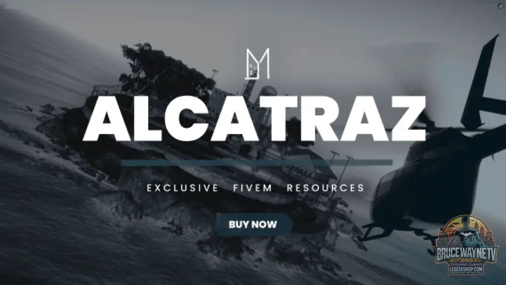 Guide d'achat : Alcatraz Prison - MLO FiveM Prison Haute Sécurité RP