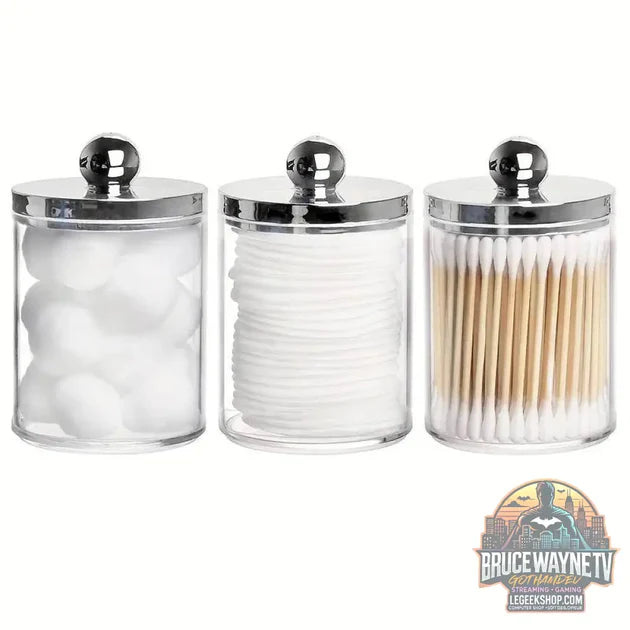 🧺 Boîte de Rangement Transparent – Pot d’Apothicaire 10 Oz | Porte-Coton-Tige & Accessoires vs Boîte de Rangement Câbles avec Couvercle Bambou – Organisateur de Bureau Moderne : quel boite rangement choisir ?