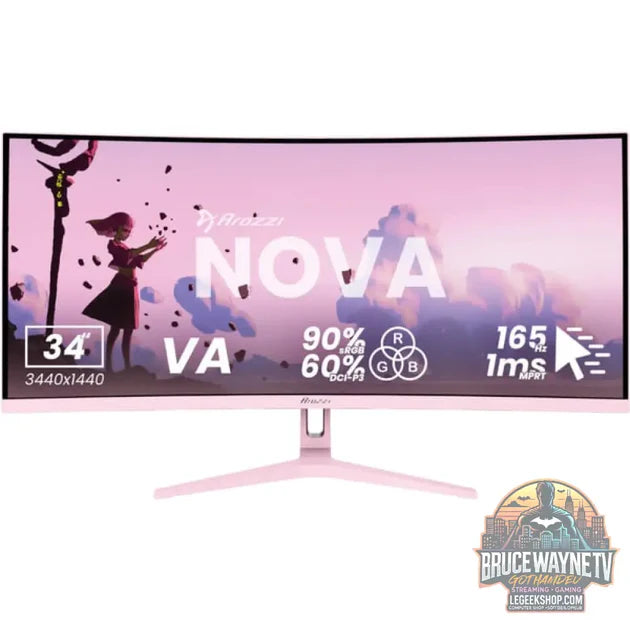 Guide d'achat : Arozzi Nova 34T2K165 34" QHD/WQHD VA 165 Hz