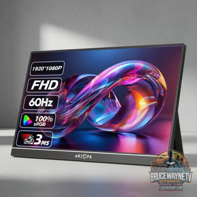 Guide d'achat : ARZOPA Moniteur portable 16,1 pouces 1080P FHD 100% sRGB, écran IPS 16:9, boîtier métallique