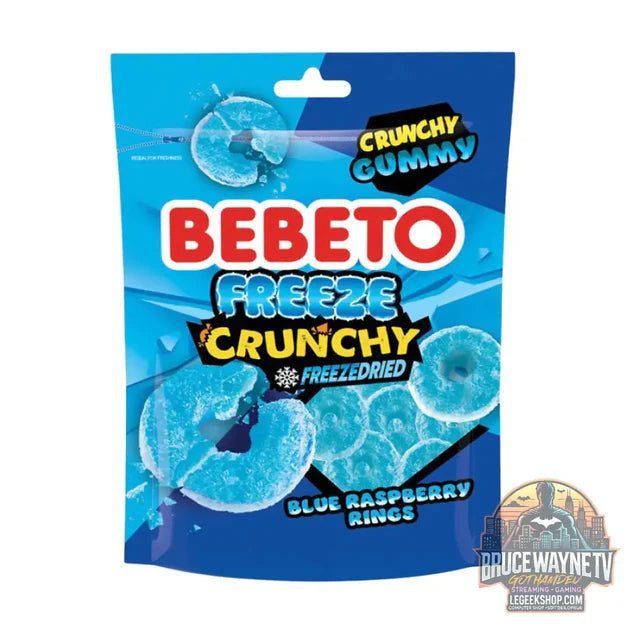 Guide d'achat : Bebeto Blue Raspberry Rings Freeze Crunchy Gummy Freezedried, caramelle liofilizzate al gusto lampone da 35g (Confezione da 12)
