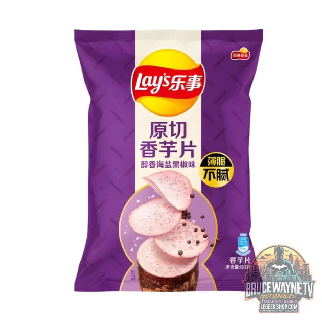 Guide d'achat : Chips de taro Lay's au sel et au poivre noir, chips de taro au poivre et au sel de 60 g (lot de 22)