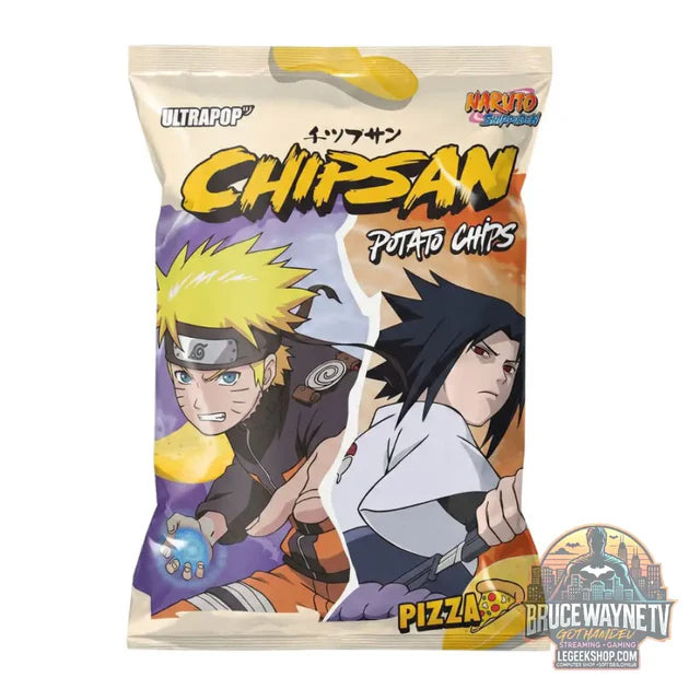 Guide d'achat : Chipsan Chips de pommes de terre Naruto vs Sasuke, chips goût pizza de 110 g (Pack de 10)
