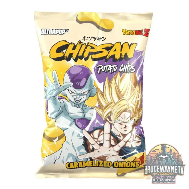 Guide d'achat : Chipsan Potato Chips Goku vs Freezer, chips saveur oignons caramélisés de 110g (Pack de 10)