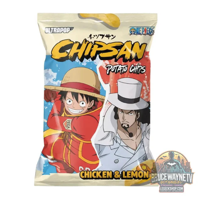 Guide d'achat : Chipsan Potato Chips Luffy vs Lucci, chips saveur poulet et citron de 110 g (Pack de 10)