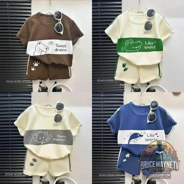 Guide d'achat : Ensemble d'été rayé à manches courtes pour enfant, vêtement pour bébé, fille et garçon, nouvelle collection 2024