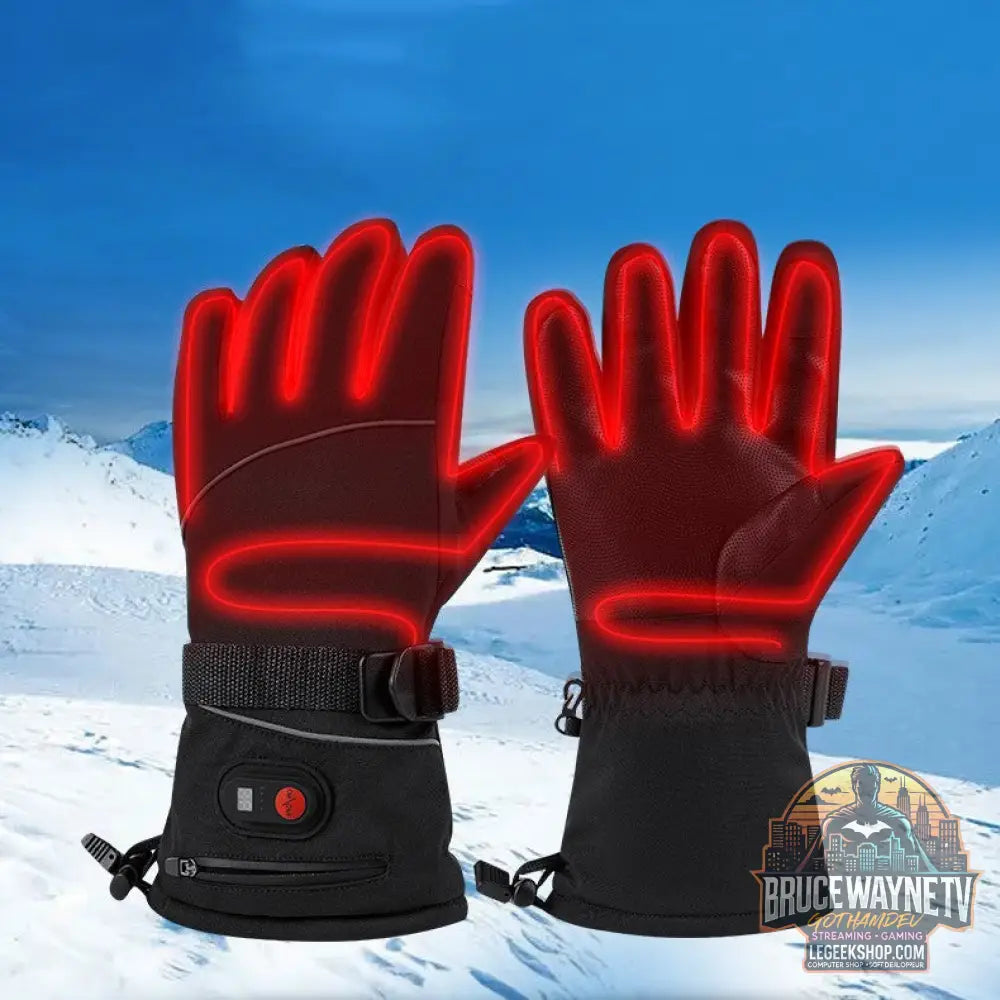Gants Chauffants Outdoor Ski Vélo Batterie 7.4V