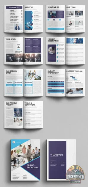 Guide d'achat : GothamDev Template Proposition Commerciale Professionnelle Adobe InDesign