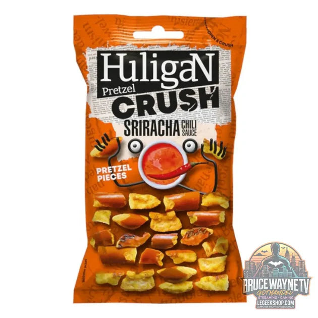 Guide d'achat : Huligan Pretzel Crush Chili Sriracha Sauce, bretzels épicés à la sauce sriracha de 65 g (Pack de 18)