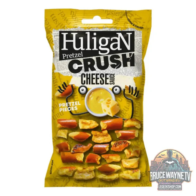 Guide d'achat : Huligan Pretzel Crush Sauce au fromage, bretzel au fromage de 65 g (Pack de 18)