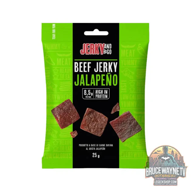 Guide d'achat : Jerky And Go Beef Jerky Jalapeño, snack de viande de bœuf séchée et fumée au goût Jalapeño de 25g (Paquet de 10)