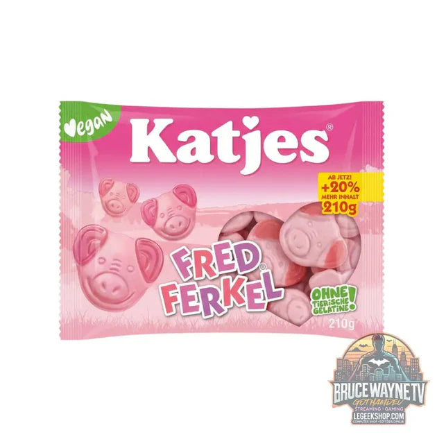 Guide d'achat : Katjes Fred Ferkel, bonbons gélifiés saveur fraise et framboise de 210 g (Pack de 16)