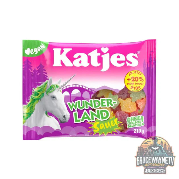 Guide d'achat : Katjes Wunder-land Sauer, bonbons gélifiés acidulés au goût de fruits de 210 g (Pack de 18)