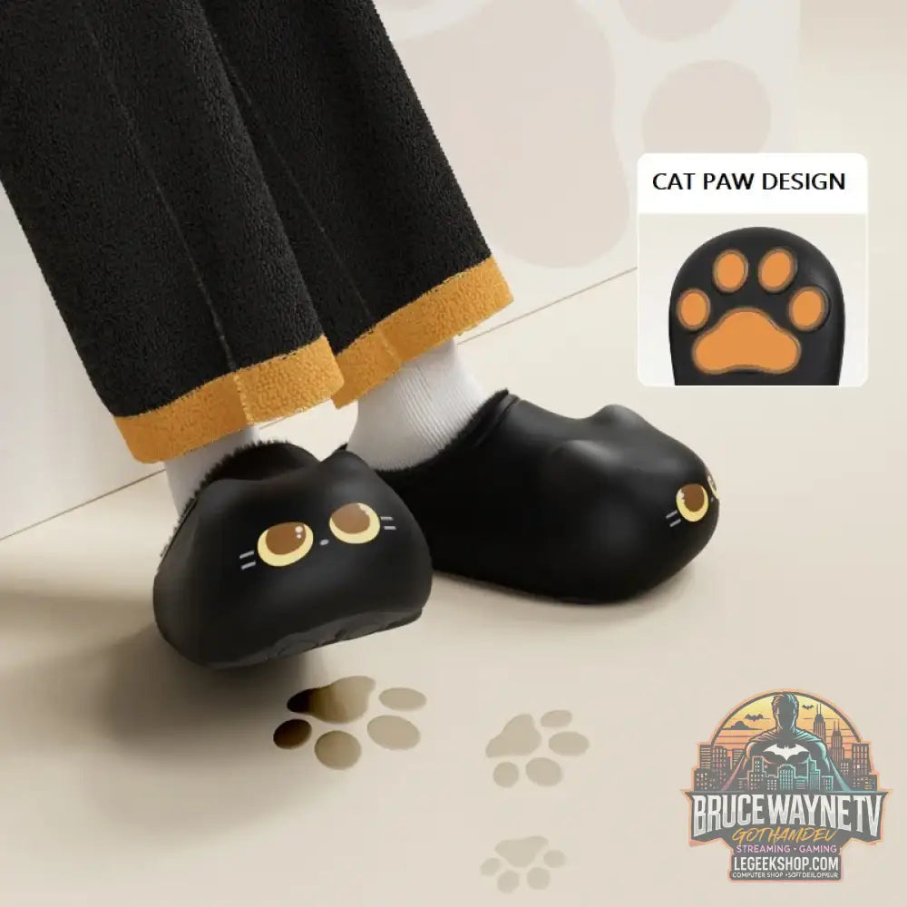 Pantoufles Kawaii Femme – Chaussons Chat & Lapin Peluche Hiver · Mules Sabots Maison Style Coréen