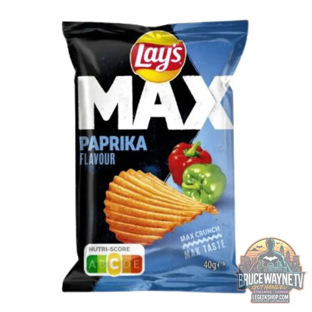 Guide d'achat : Lay's Max Saveur Paprika, chips au goût de paprika de 40g (Lot de 20)