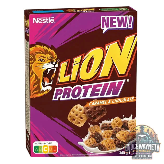 Guide d'achat : Lion Protéine Caramel & Chocolat, céréales protéinées au goût de caramel et chocolat de 340 g (Pack de 7)