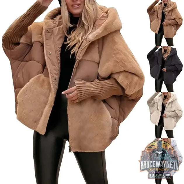 Guide d'achat : 🧥 Manteau Femme Coton Fausse Fourrure Capuche Loose 🧥