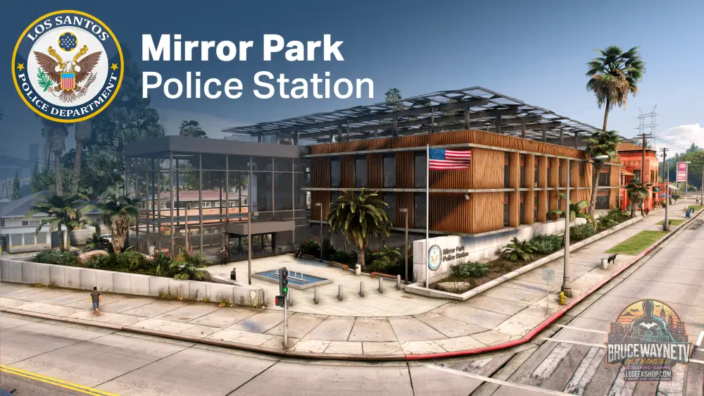 Guide d'achat : Mirror Park Police Station MLO FiveM - 5 Niveaux - 10 Cellules - Helipad - Audio Occlusion