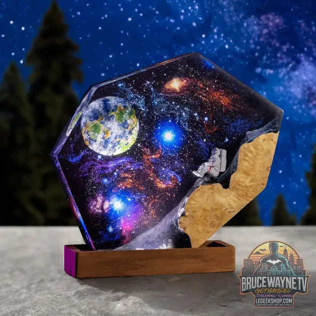Guide d'achat : Ornement Lumineux Résine & Bois Astronaute Galaxie – LED USB Interstellaire