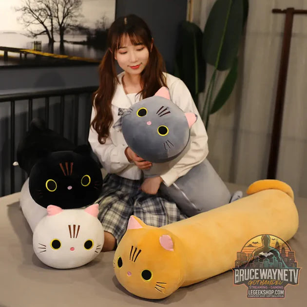 Guide d'achat : Peluche Chat Géante Coussin Oreiller Long Doux Décoration