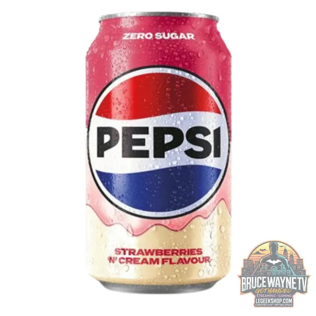 Guide d'achat : Pepsi Fraises 'n' Crème Saveur Zéro Sucre, boisson au goût de fraise et vanille de 330ml (Lot de 24)