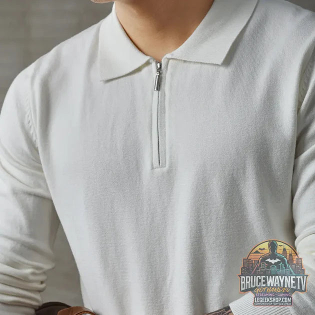 Guide d'achat : Pull Polo Homme Tricoté Zip Mi-Hauteur Loose