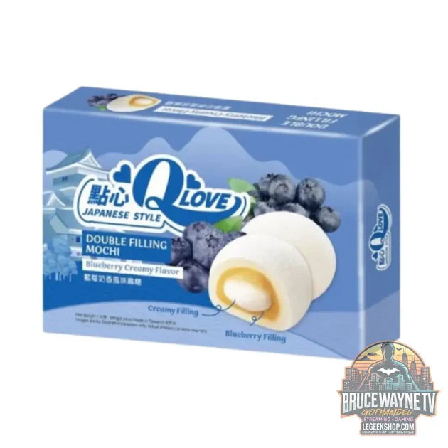 Guide d'achat : QLove Blueberry Creamy Double Filling Mochi, mochi fourrés au goût de myrtille de 180g (Pack de 24)