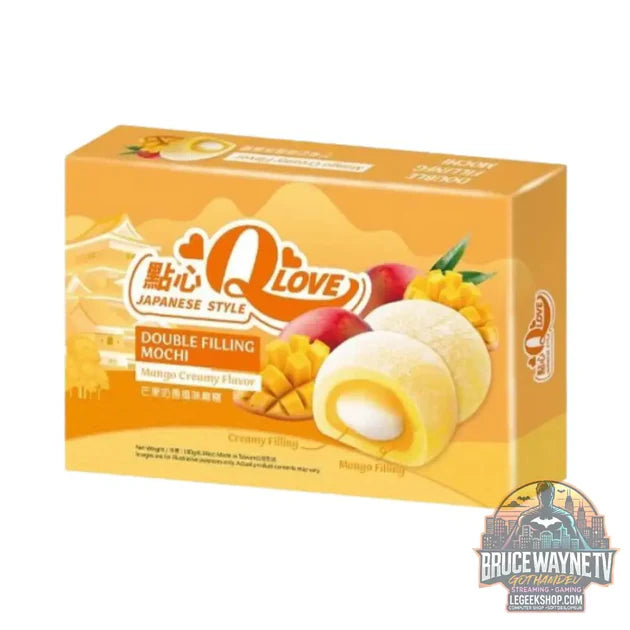 Guide d'achat : QLove Mango Creamy Double Filling Mochi, mochis fourrés au goût de mangue de 180 g (Lot de 24)