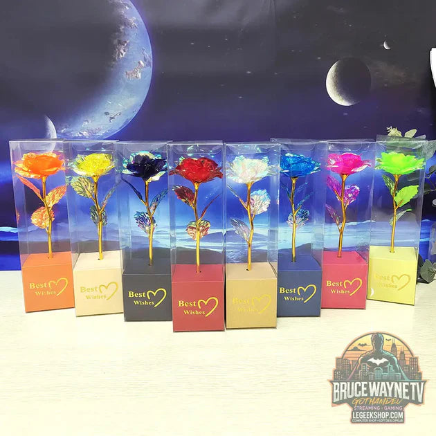 Guide d'achat : Rose Artificielle Dorée Feuille Or Cadeau Saint-Valentin